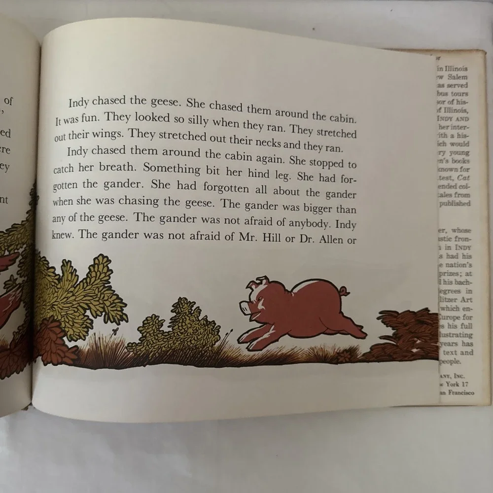 Vintage 60s Indy and Mr. Lincoln by Natalia M. Belting Children's Hardcover Book
